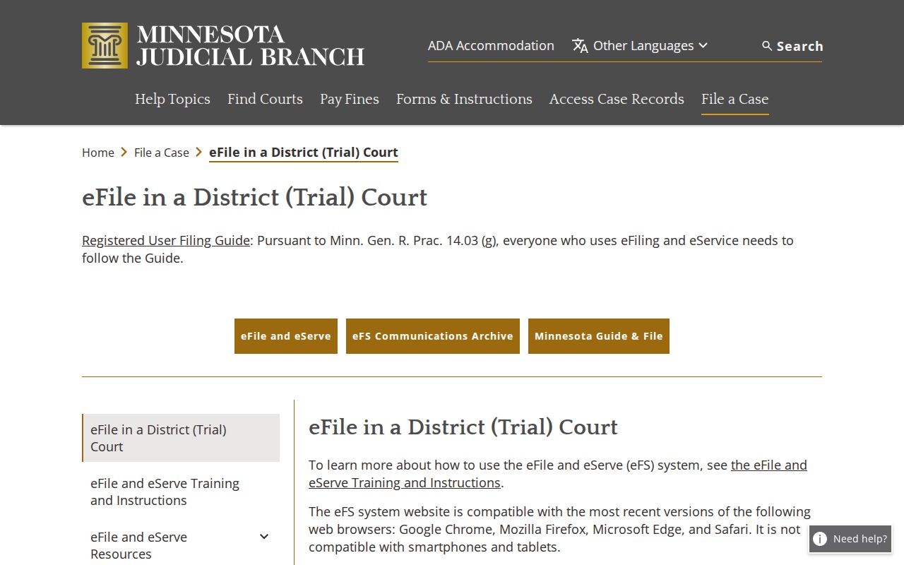 Aitkin County court docket Minnesota eFile and eServe information